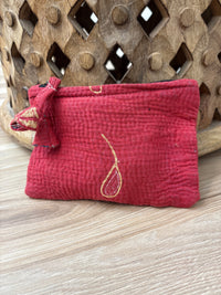 Small Vintage Kantha Pouch