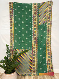 Vintage Cotton Kantha Quilt