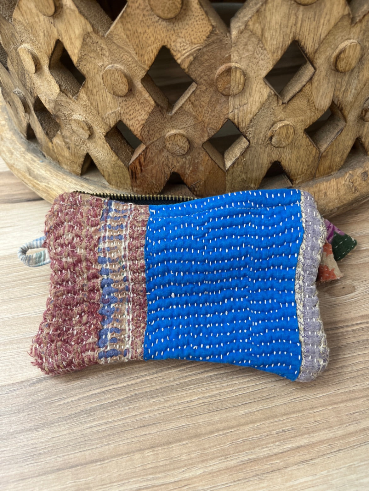 Small Vintage Kantha Pouch