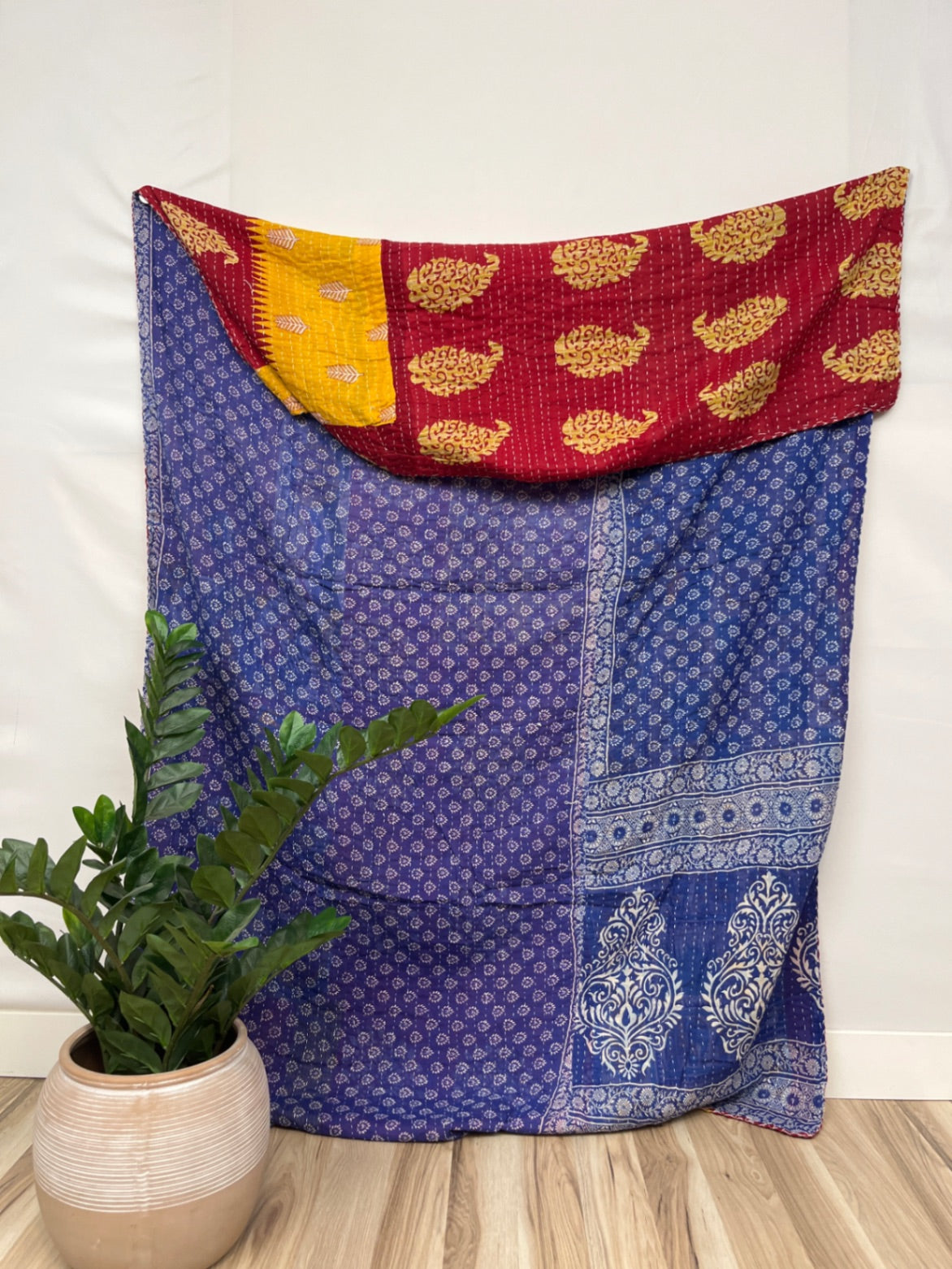 Vintage Cotton Kantha Quilt