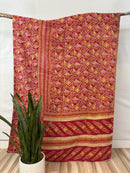 Twin Vintage Cotton Kantha Quilt