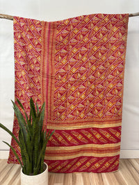 Twin Vintage Cotton Kantha Quilt