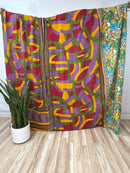 King Vintage Cotton Kantha Quilt