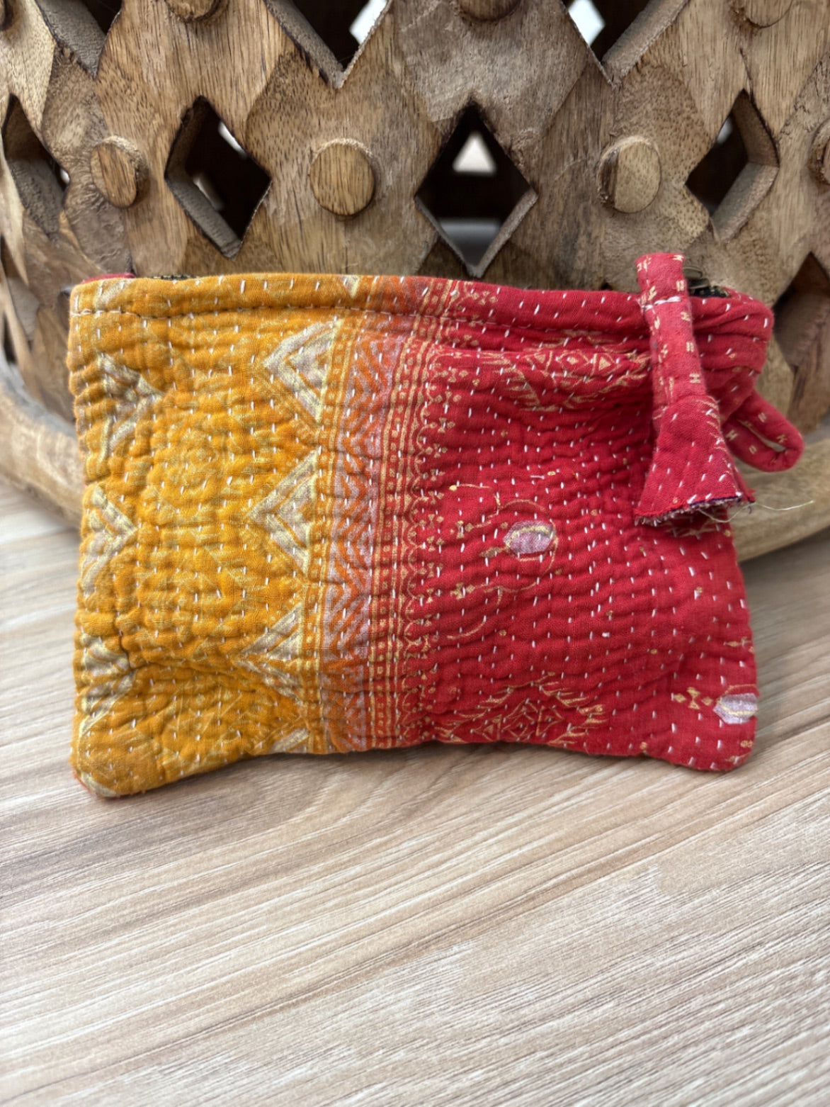 Small Vintage Kantha Pouch