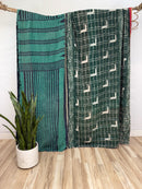 Queen Vintage Cotton Kantha Quilt
