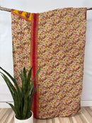 Twin Vintage Cotton Kantha Quilt