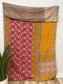 Vintage Cotton Kantha Quilt