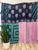 Queen Vintage Cotton Kantha Quilt