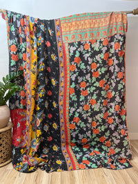 King Vintage Cotton Kantha Quilt