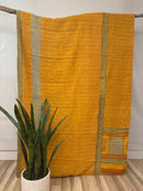 Vintage Cotton Kantha Quilt - Twin