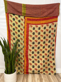 Vintage Cotton Kantha Quilt