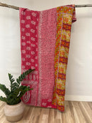 Vintage Cotton Kantha Quilt