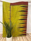 Vintage Cotton Kantha Quilt - Twin