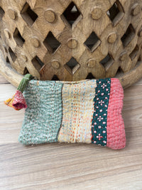 Small Vintage Kantha Pouch