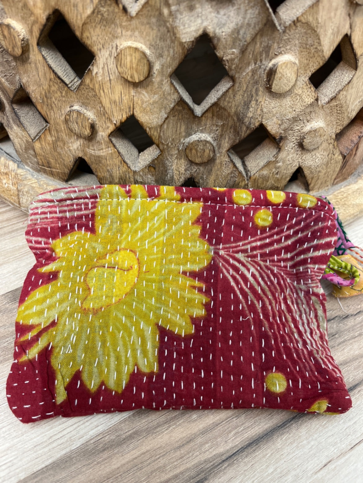 Small Vintage Kantha Pouch