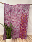 Vintage Cotton Kantha Quilt - Twin