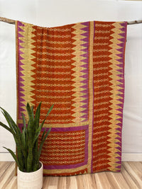 Twin Vintage Cotton Kantha Quilt