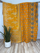Queen Vintage Cotton Kantha Quilt