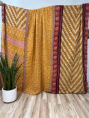 King Vintage Cotton Kantha Quilt