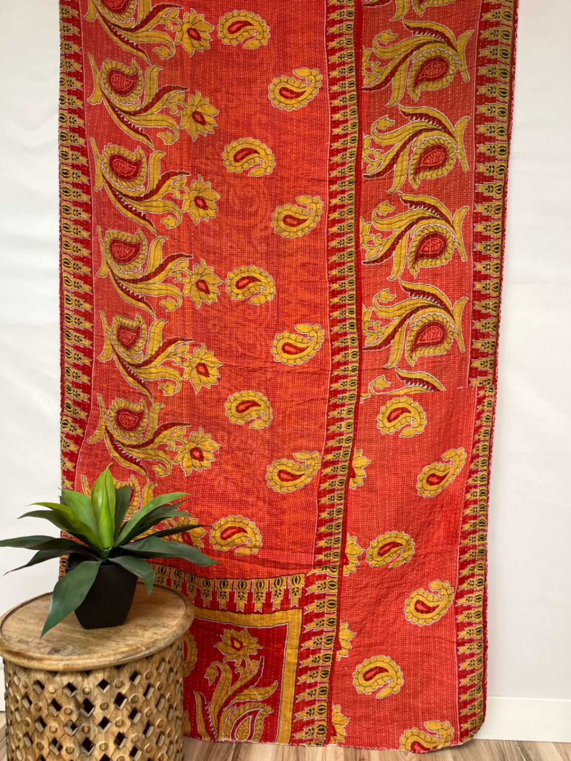 Vintage Cotton Kantha Quilt