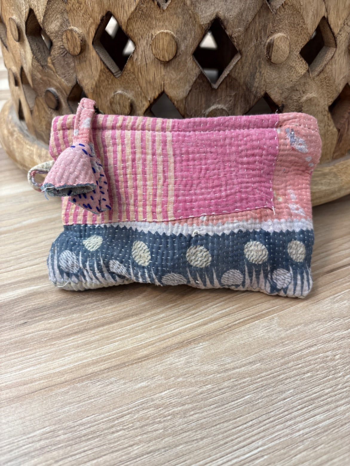 Small Vintage Kantha Pouch