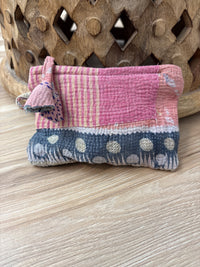 Small Vintage Kantha Pouch