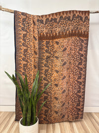 Vintage Cotton Kantha Quilt - Twin