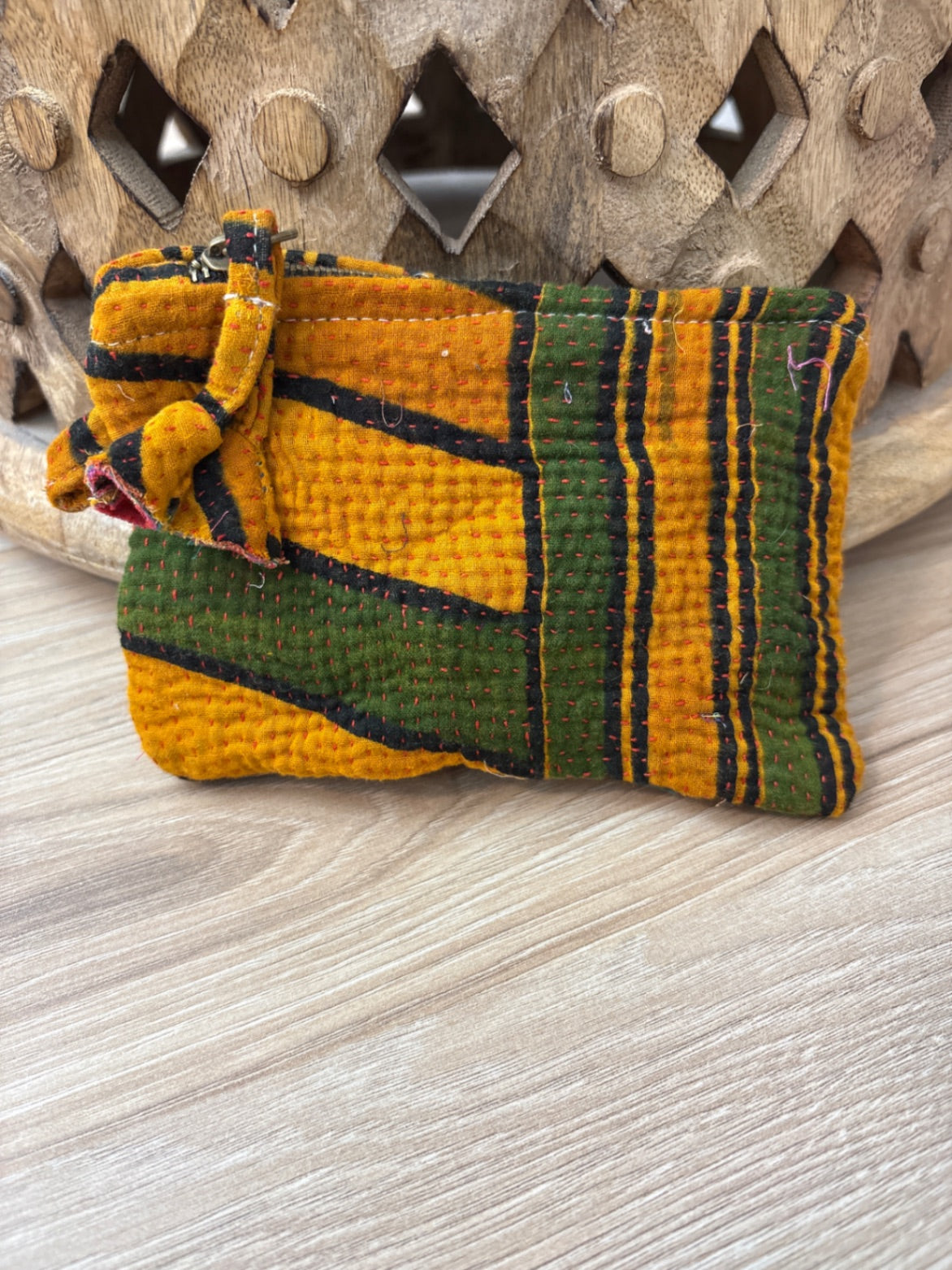 Small Vintage Kantha Pouch