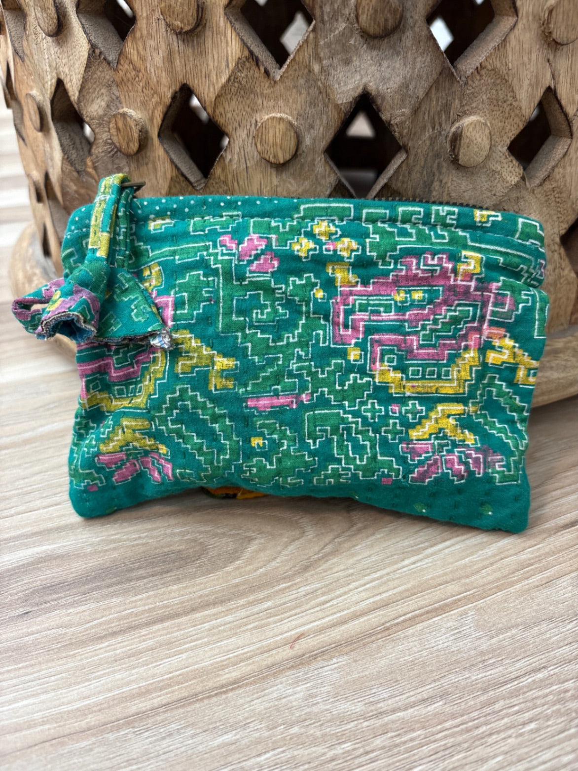 Small Vintage Kantha Pouch