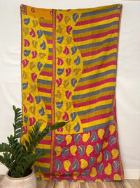 Vintage Cotton Kantha Quilt