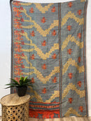 Vintage Cotton Kantha Quilt