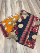 Vintage Cotton Kantha Quilt