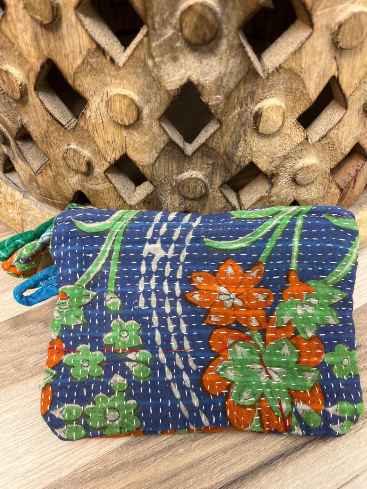 Small Vintage Kantha Pouch