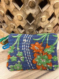 Small Vintage Kantha Pouch