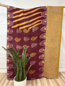 Vintage Cotton Kantha Quilt - Twin