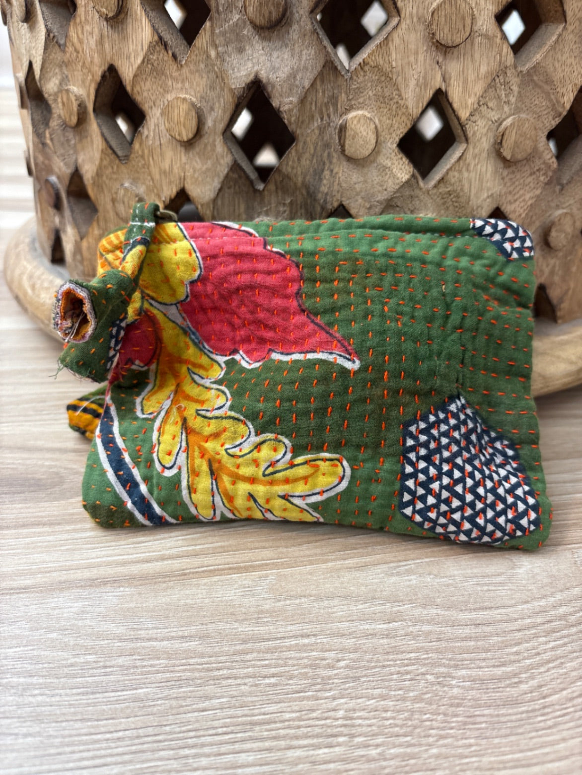 Small Vintage Kantha Pouch