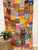 Patchwork Vintage Cotton Kantha Quilt - Twin