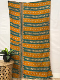 Vintage Cotton Kantha Quilt