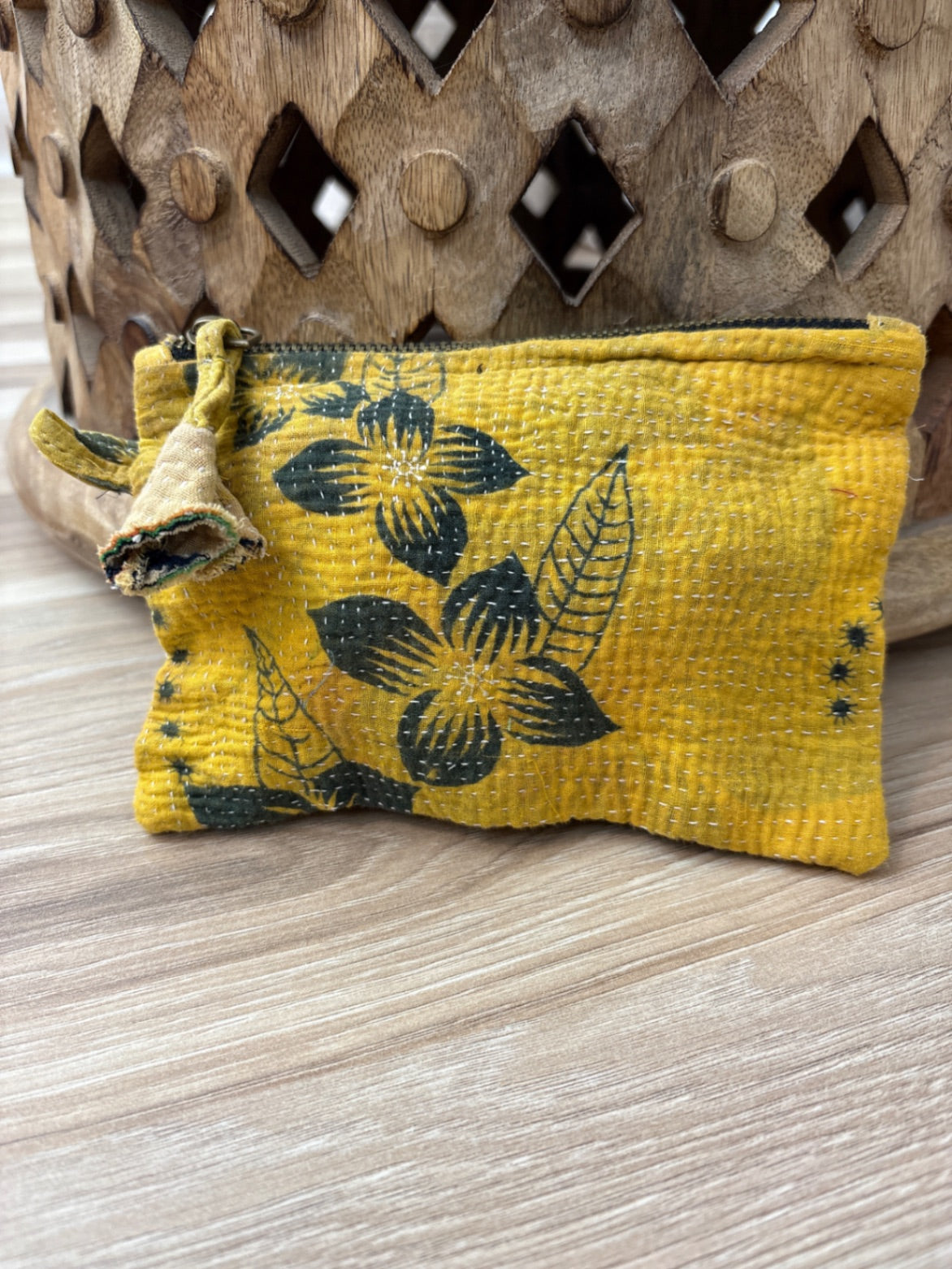 Small Vintage Kantha Pouch