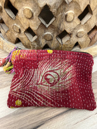 Small Vintage Kantha Pouch