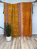 Queen Vintage Cotton Kantha Quilt