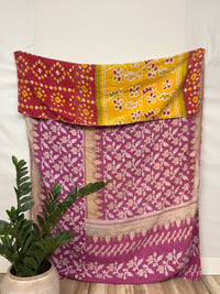 Vintage Cotton Kantha Quilt