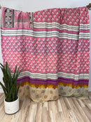 Queen Vintage Cotton Kantha Quilt
