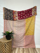 Vintage Cotton Kantha Quilt