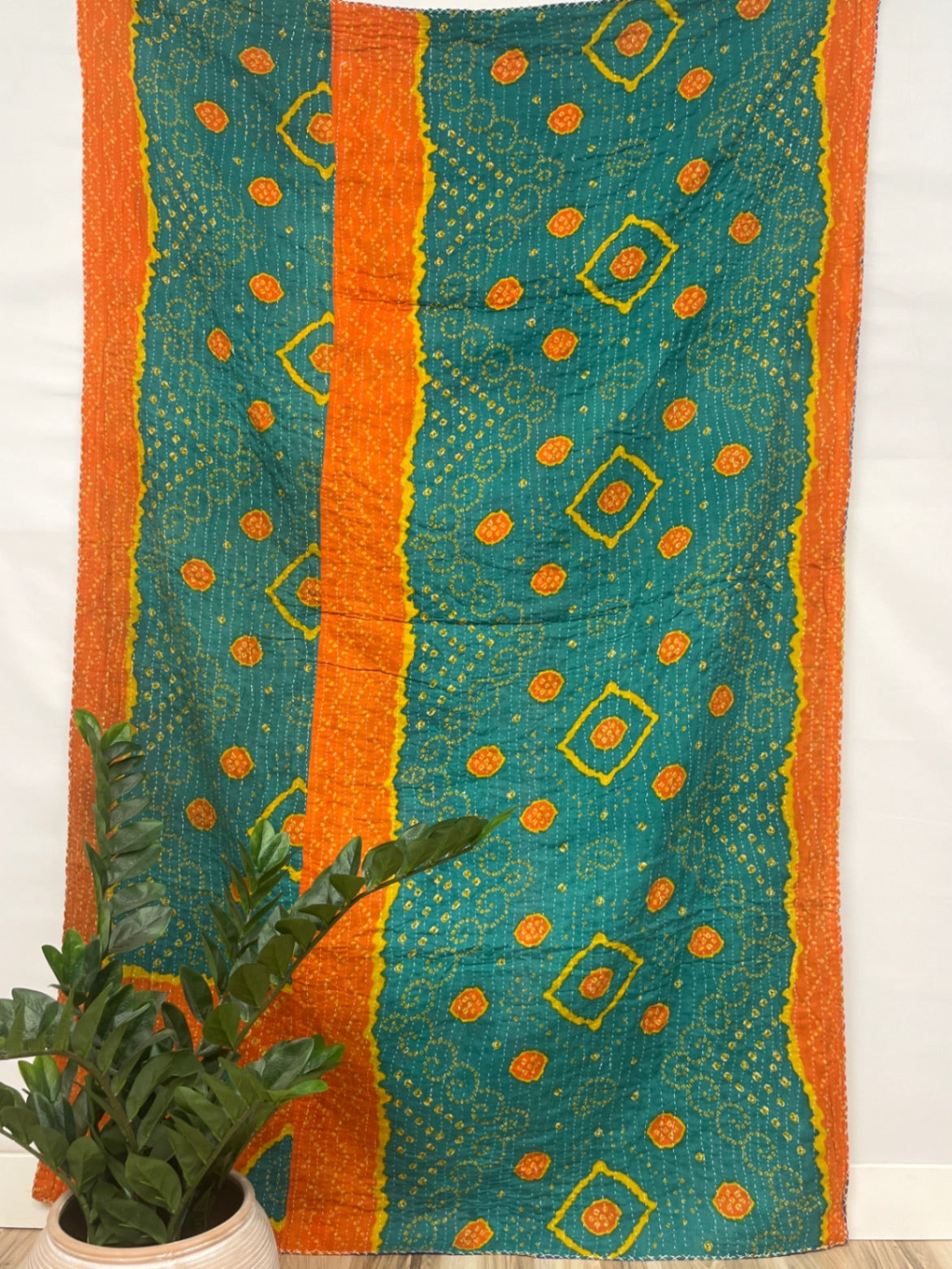 Vintage Cotton Kantha Quilt