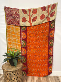 Vintage Cotton Kantha Quilt