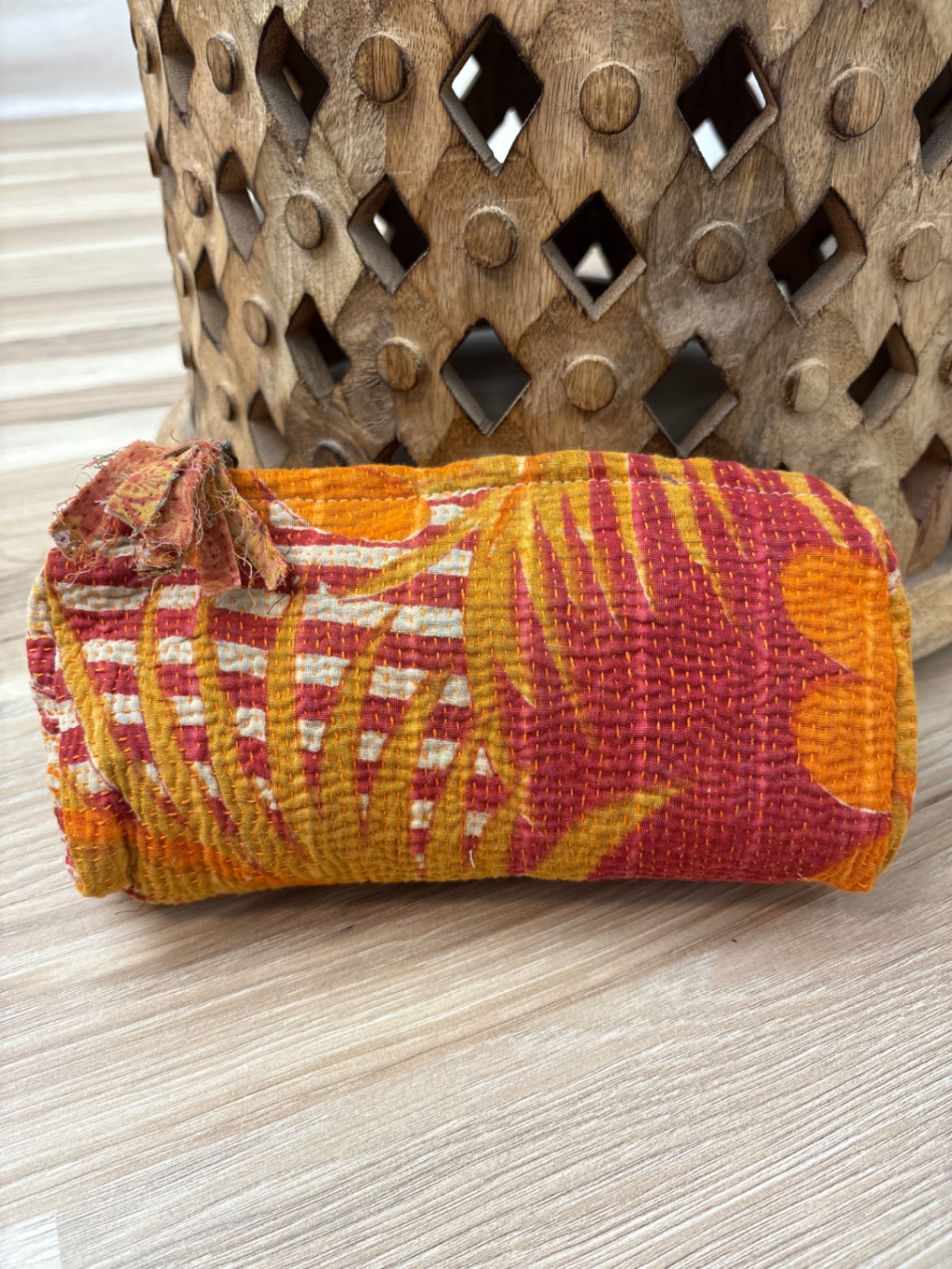 Medium Vintage Kantha Pouch