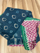 Vintage Cotton Kantha Quilt