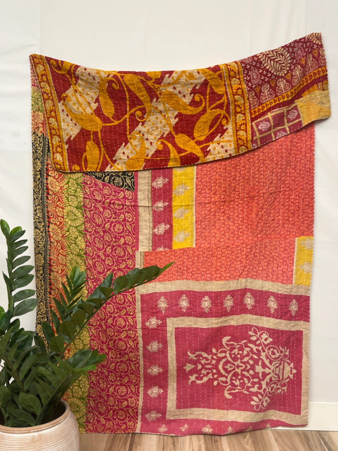 Vintage Cotton Kantha Quilt