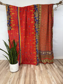 Queen Vintage Cotton Kantha Quilt